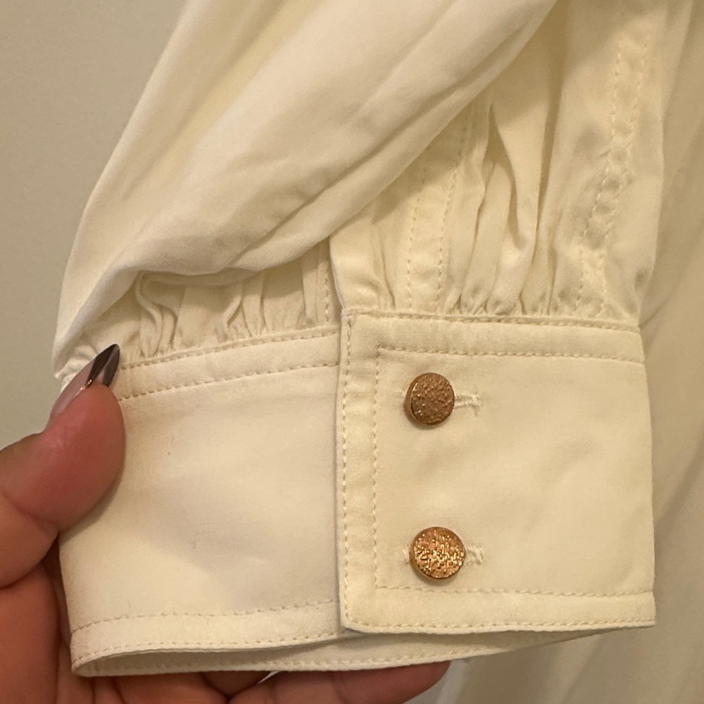 Zimmermann Cream Button-Up Blouse - Picture 10 of 15